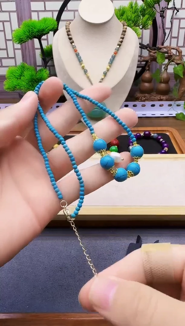 14K金镶嵌颈饰玛瑙/玉髓X38