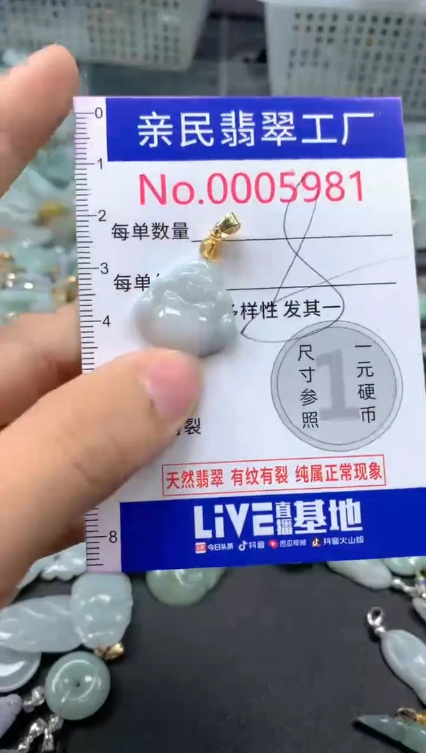 吊坠(不含链)未镶嵌翡翠5981