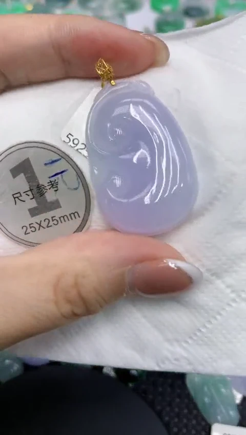 颈饰18K金镶嵌翡翠11111111