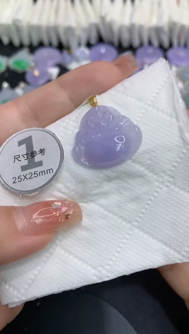 吊坠(不含链)18K金镶嵌翡翠11111111111