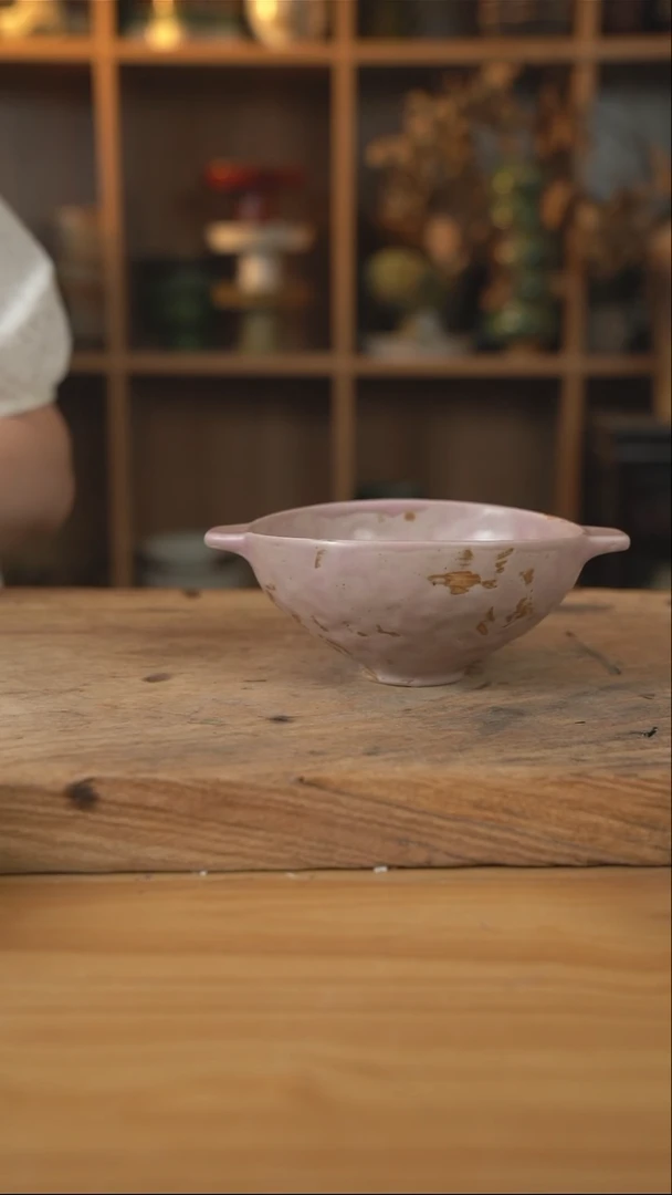 粉色系列的6英寸双耳深碗【壶