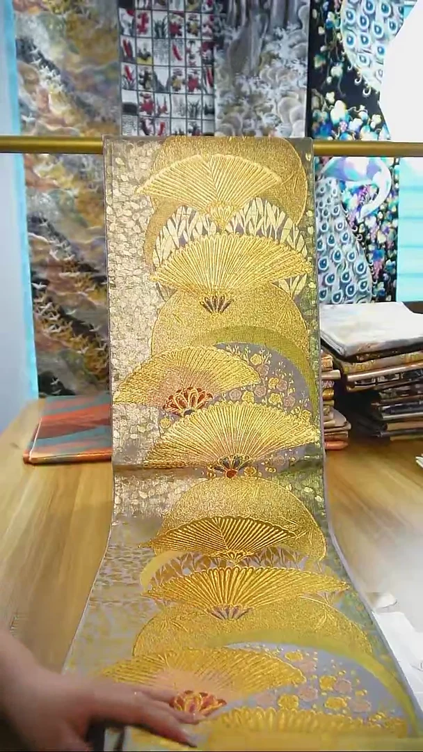 【闪购商品】织绣织锦82织金扇子