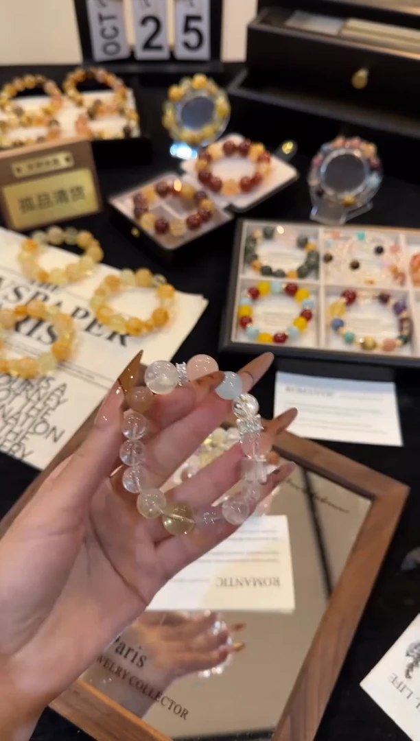 合金手链水晶白阿赛x3029