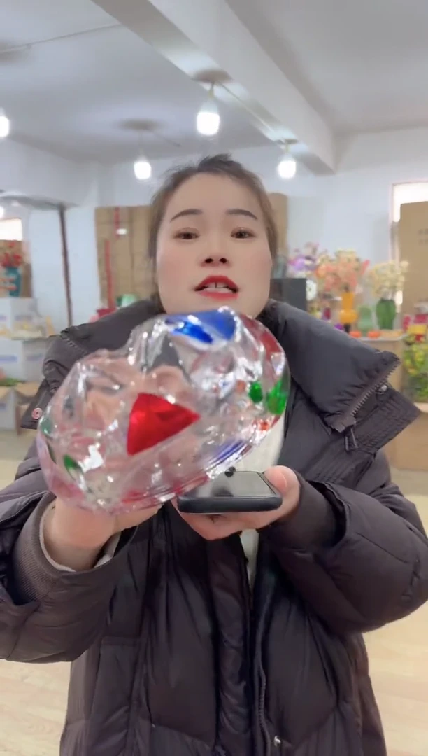 【闪购商品】无铅玻璃迪喜花器-f-早29