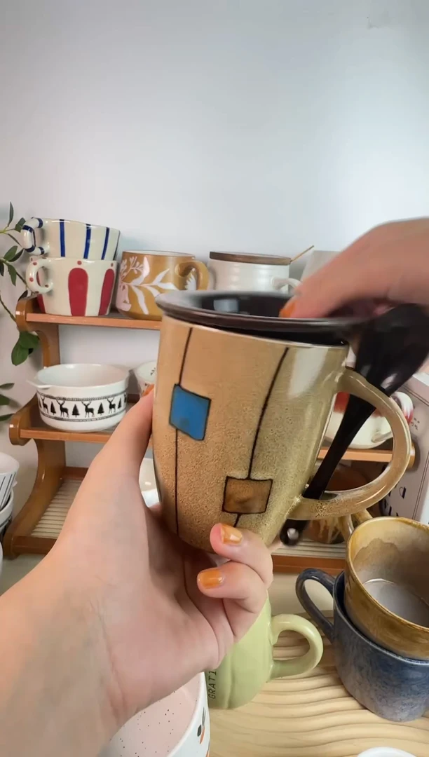 陶瓷无盖款窑变杯