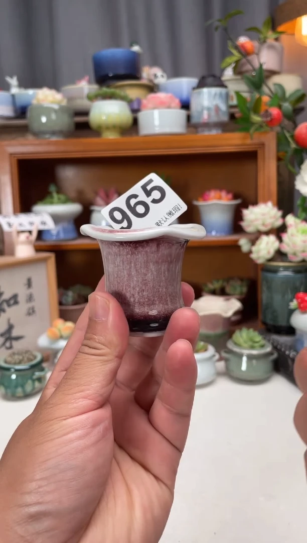 瓷片965知木小芳花盆