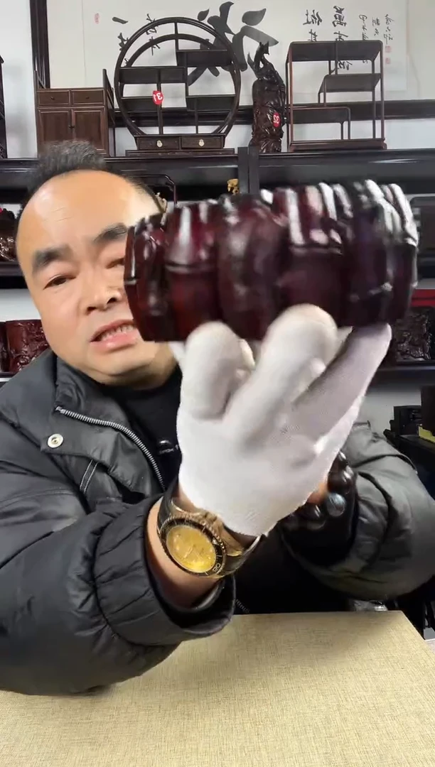 木老李红木工艺品6瑕疵