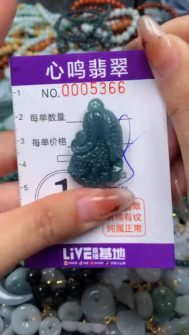 翡翠未镶嵌颈饰闪购005366