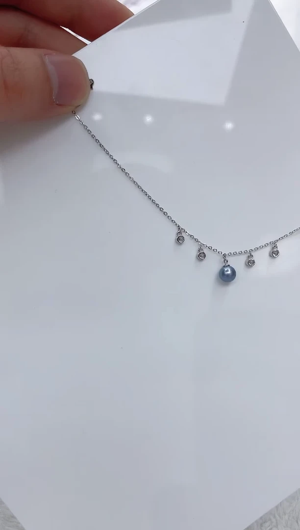 【闪购商品】海水珍珠手链银S925镶嵌海水珍珠手链