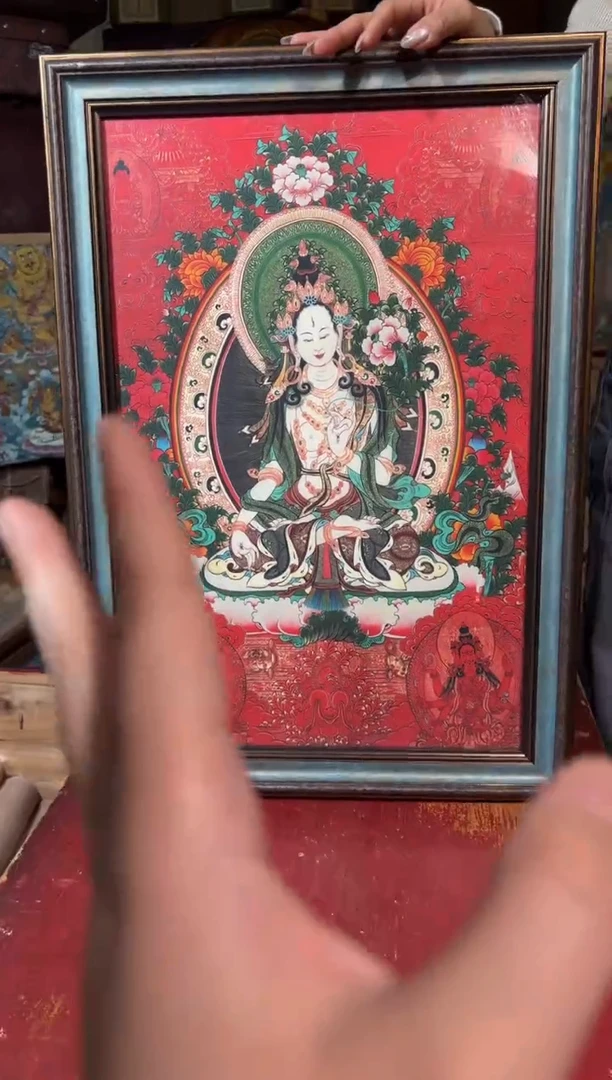 卷轴画龙妹的唐卡tk16