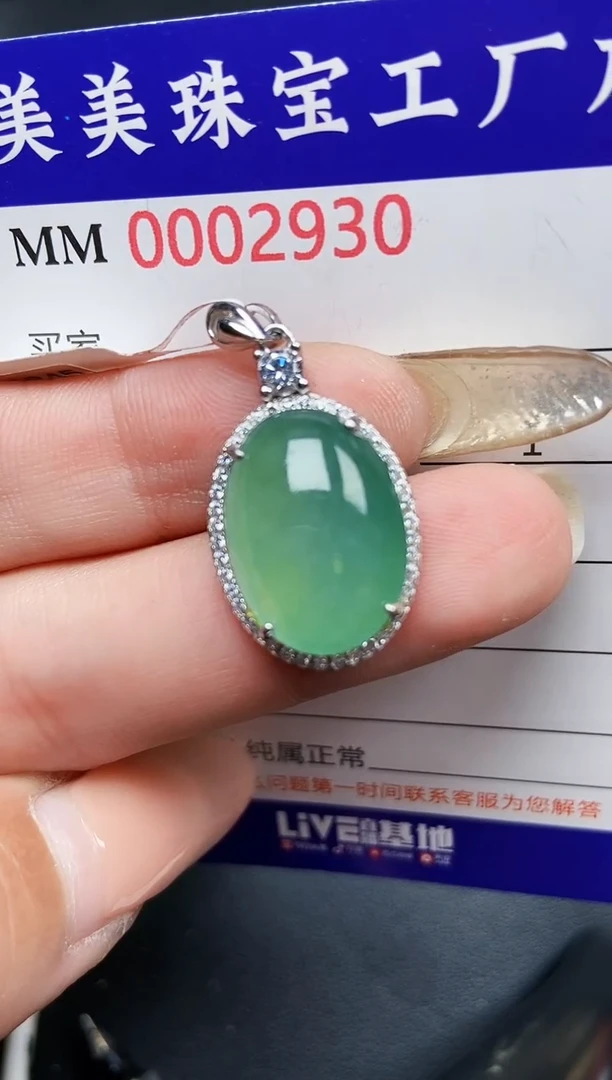【闪购商品】翡翠颈饰银S925镶嵌2930