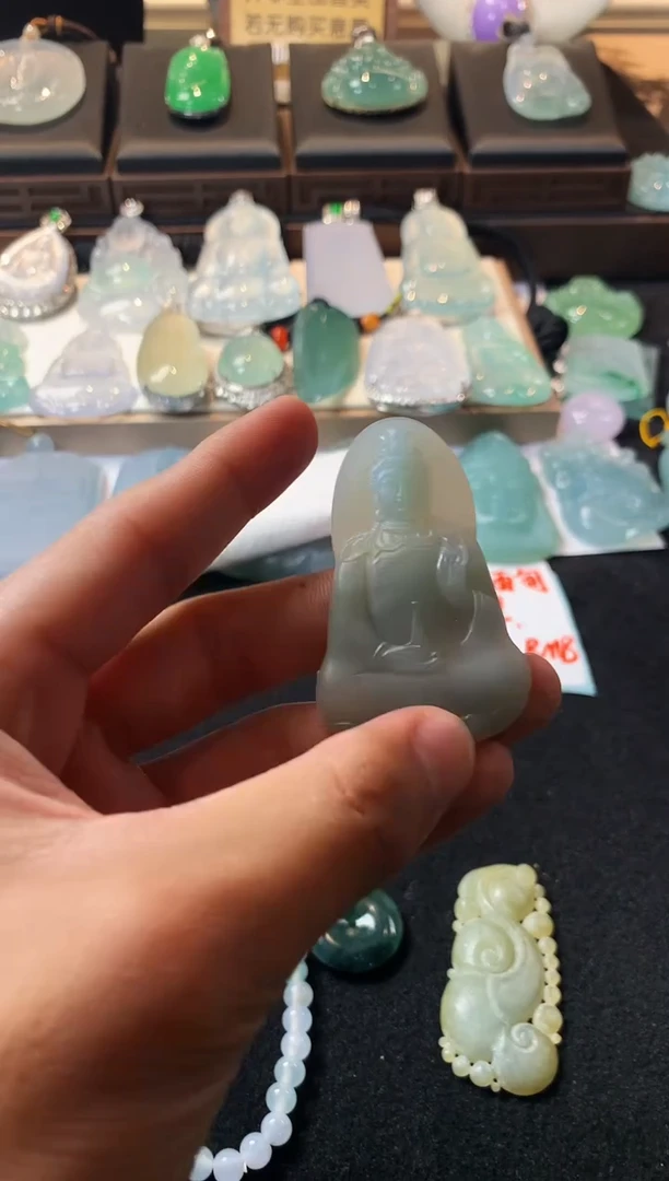 未镶嵌定制翡翠悟*！ 5004毛货不退不换