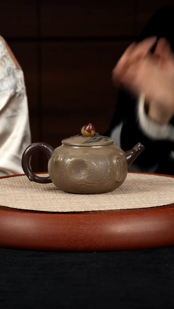 【k070】灵猴献瑞宜兴紫砂ZWP