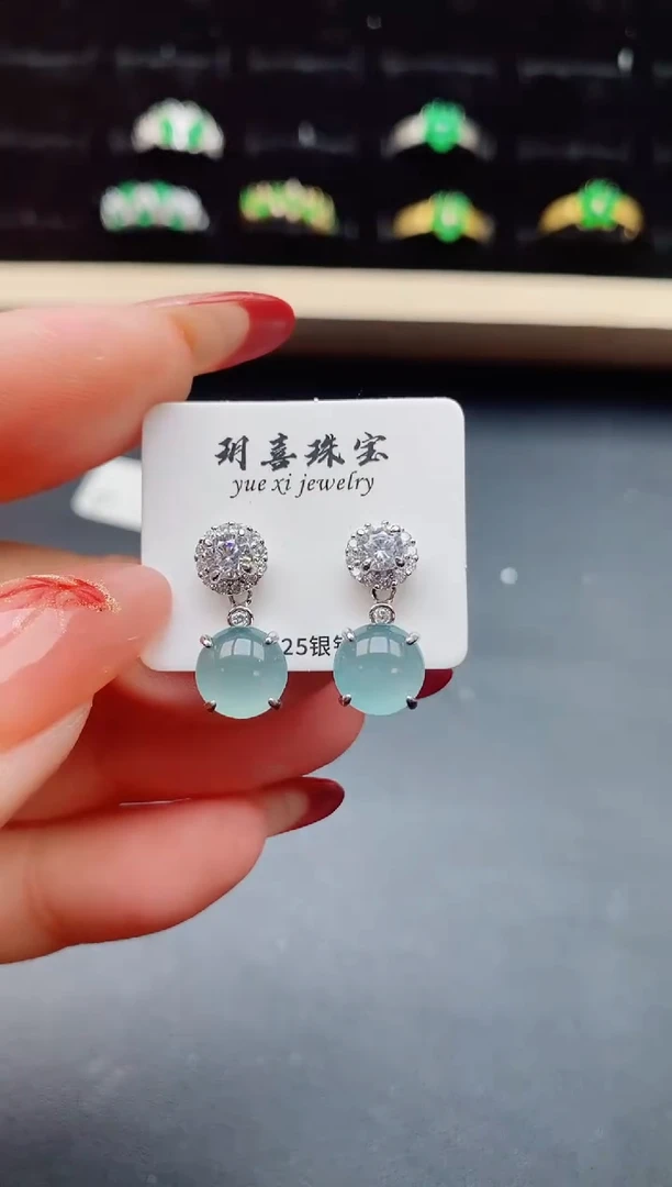 【闪购商品】翡翠戒指银S925镶嵌21321