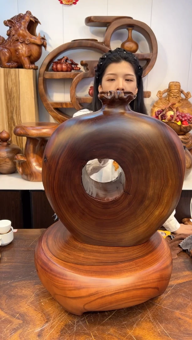 木香樟木创意花器