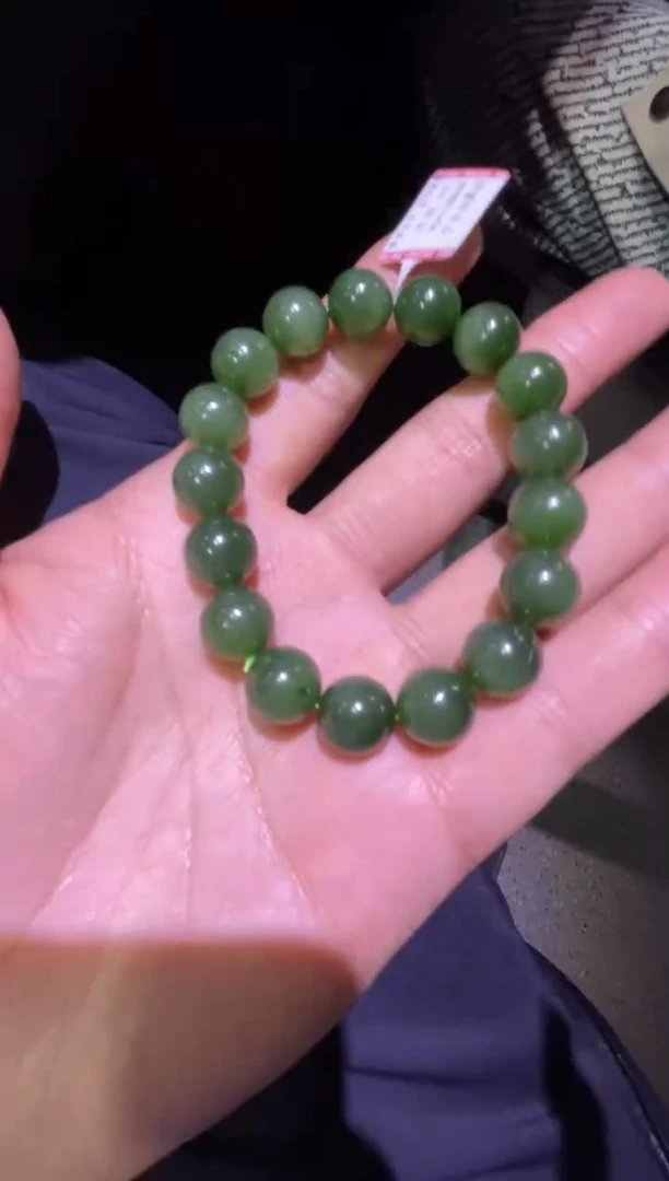 未镶嵌手链和田玉黑羊东碧玉手串（产地直发）