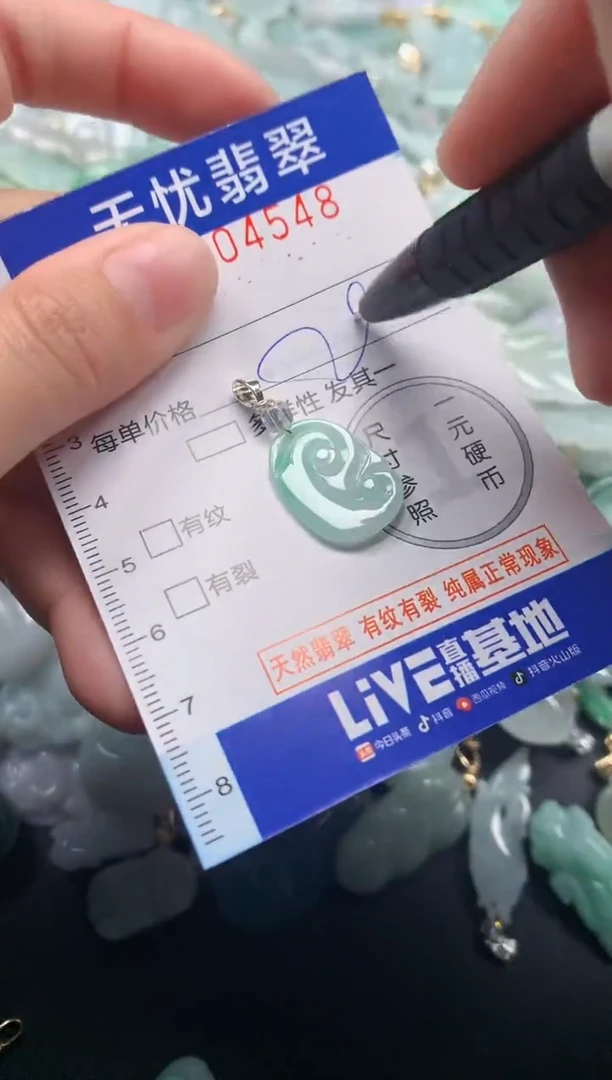 颈饰未镶嵌翡翠4548