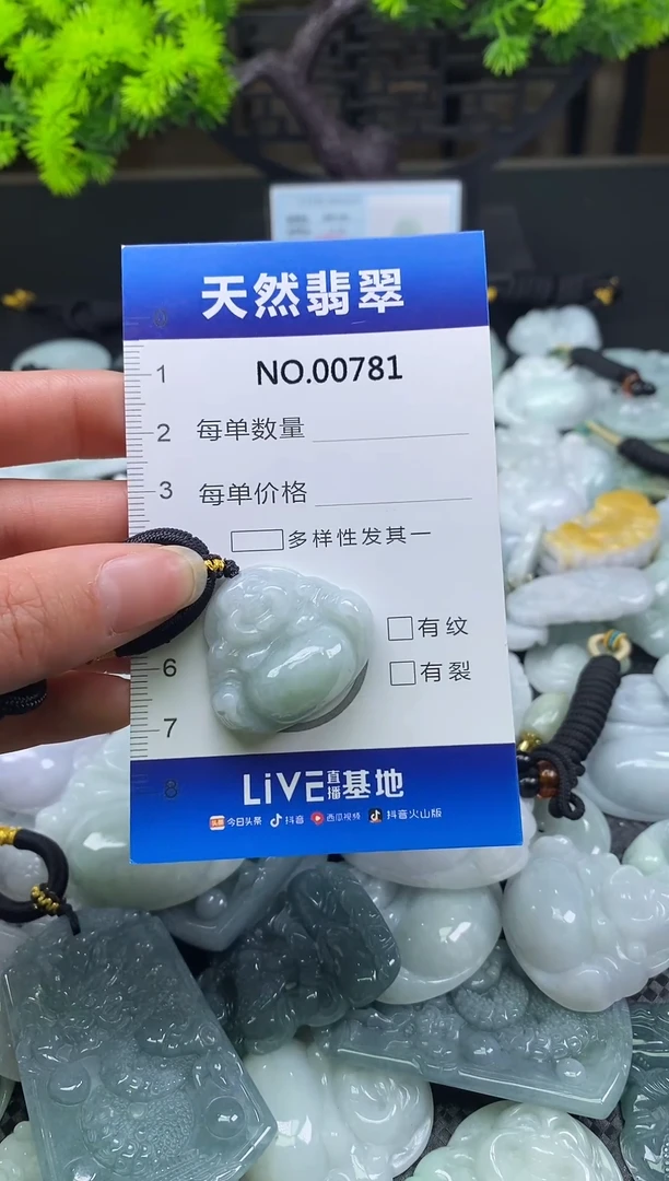 颈饰未镶嵌翡翠天然缅甸翡翠781