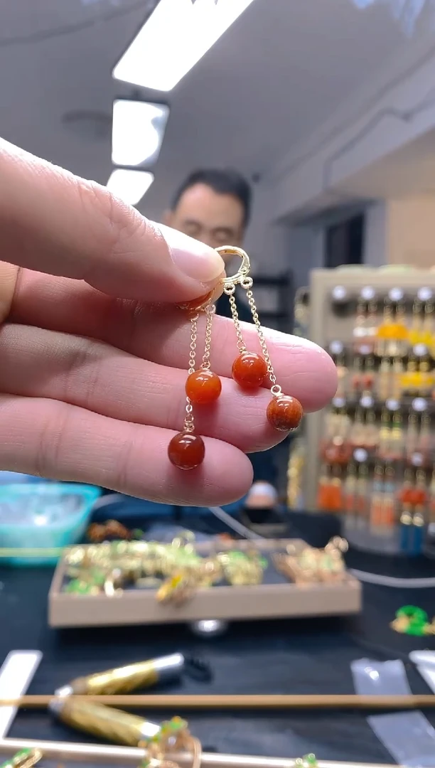 【闪购商品】翡翠耳饰合金86翡翠耳包
