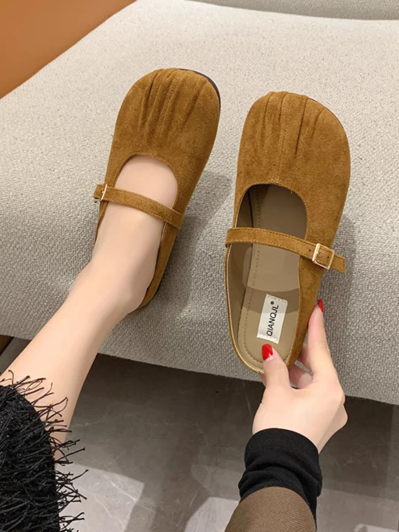 88707春季新款复古平底仙女半拖