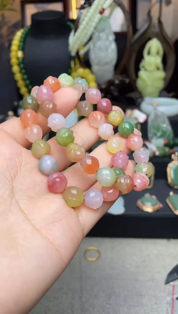 【闪购商品】玛瑙/玉髓手链未镶嵌手串多样性发其一b020