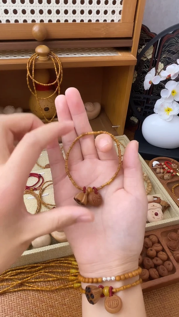 手串/手链核桃竹节手串一物一拍好运连连款