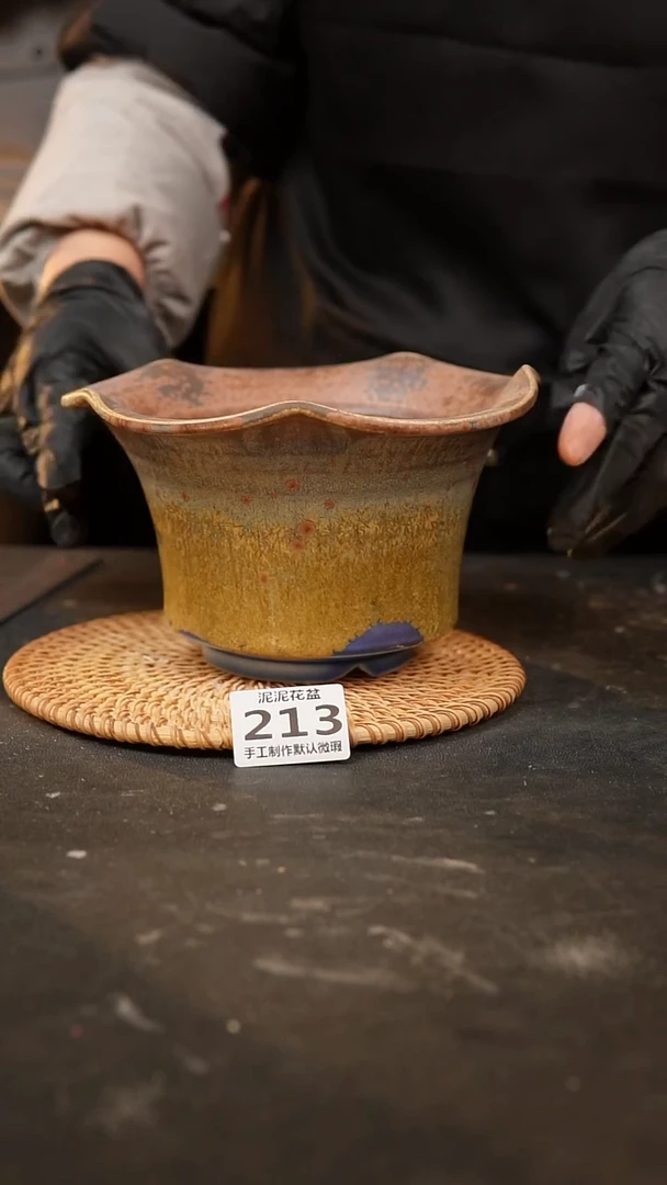 【闪购商品】瓷片景德镇陶瓷花盆