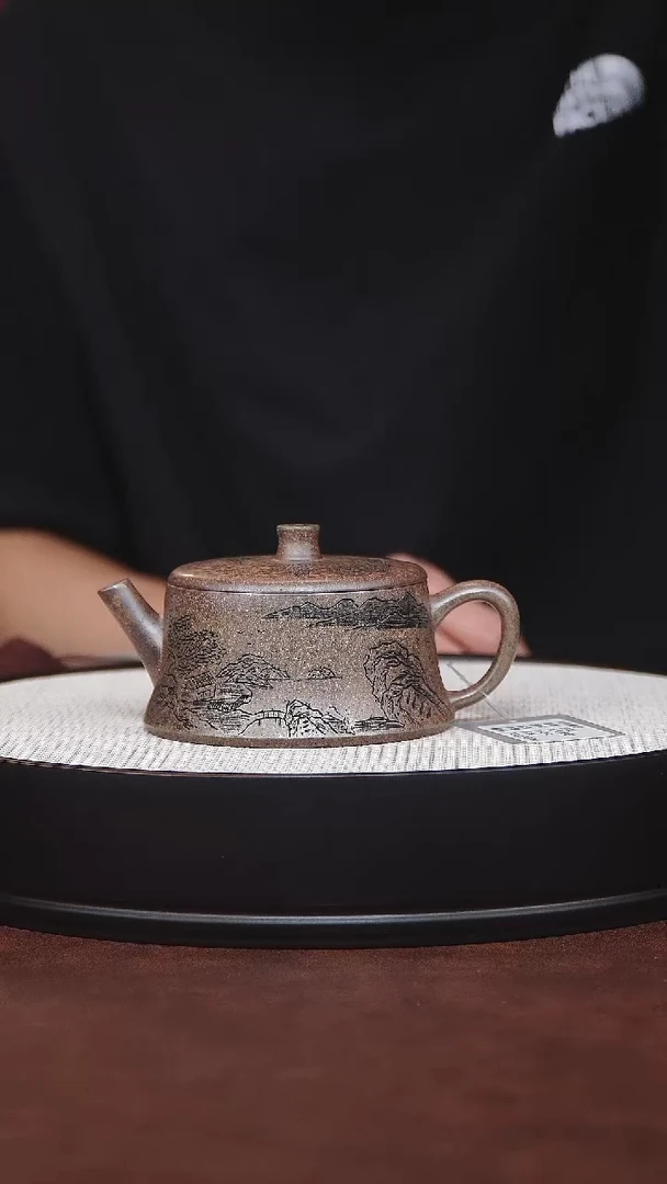 茶杯紫砂宜兴紫砂 龙骨金砂 柱础