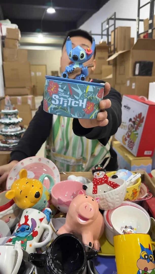 瓷片史迪仔首饰盒