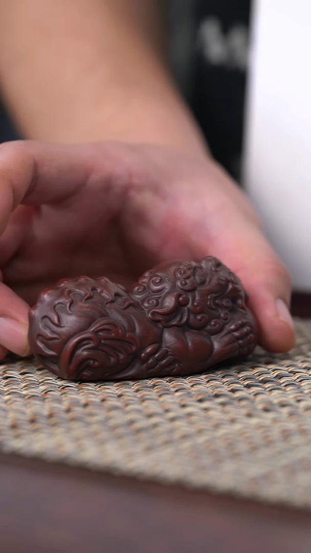 原矿茶宠紫泥狮球