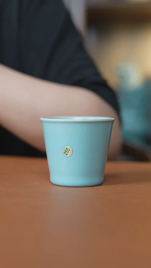 杯帝****勒仿古天青可乐杯微瑕255