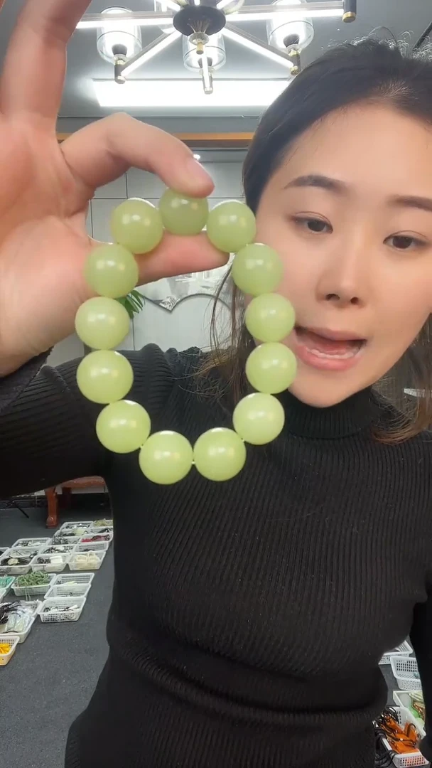 青绿圆珠卡18手串多样性发货任意一件