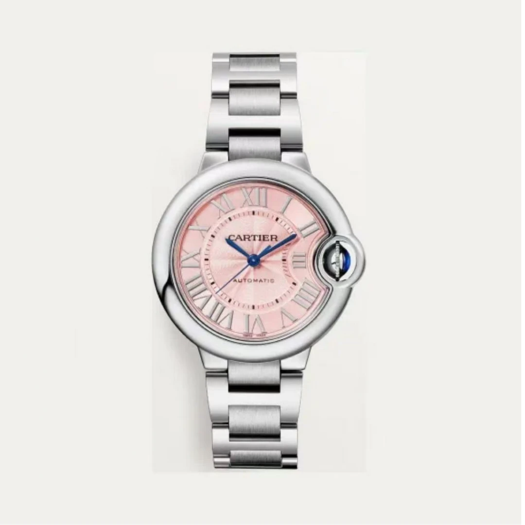 99新 Cartier/卡地亚 蓝气球系列W6920100腕表粉盘/33MM/自动机械
