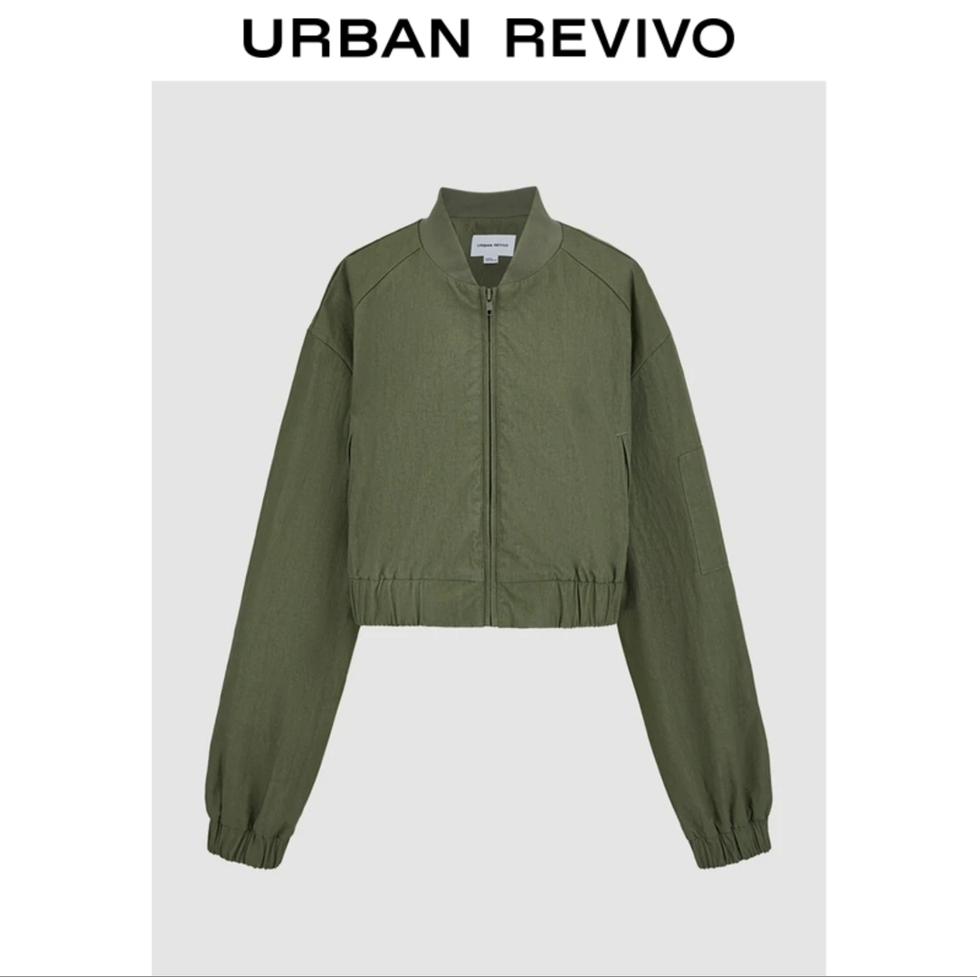 UR2025秋季新款女装休闲街头风拉链短款宽松外套UYY150003