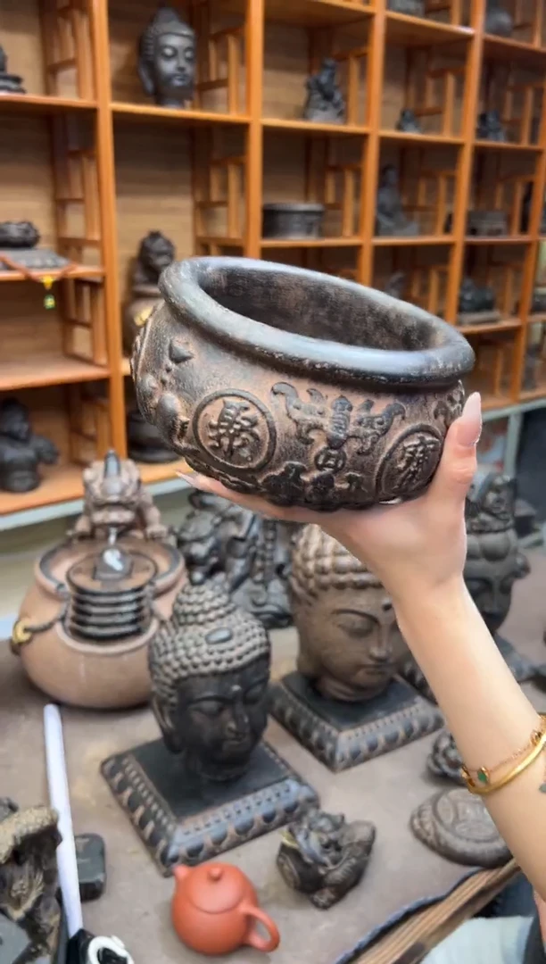 陶土【火山泥】聚宝盆