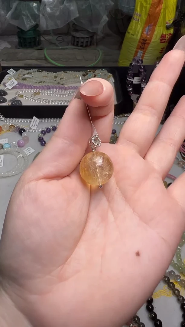 未镶嵌吊坠(不含链)水晶胶花水晶吊坠多样性发其一-Jh922