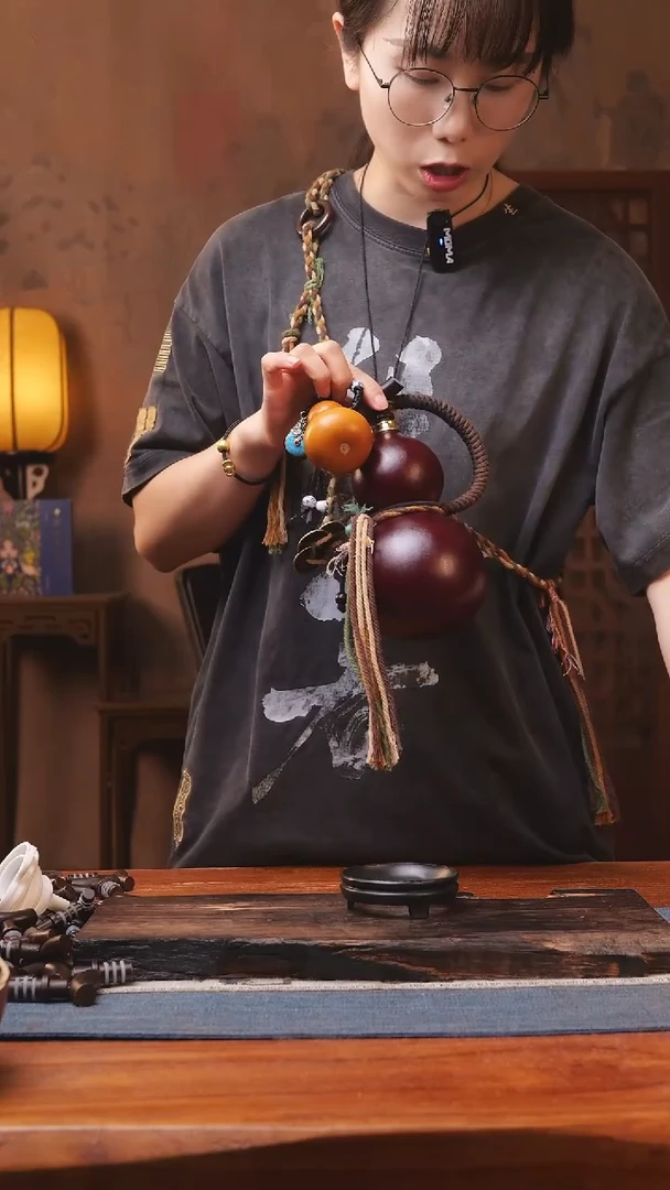 1394号精品大漆葫芦防腐防渗装水茶酒