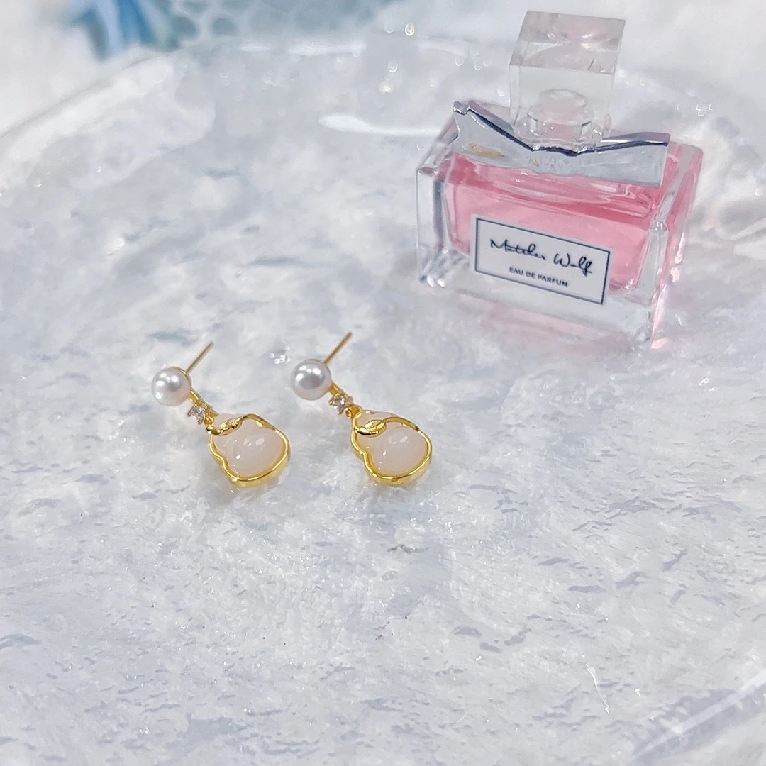 铜合金耳饰 葫芦耳饰- DSN设计师款新中式国风葫芦（1023）