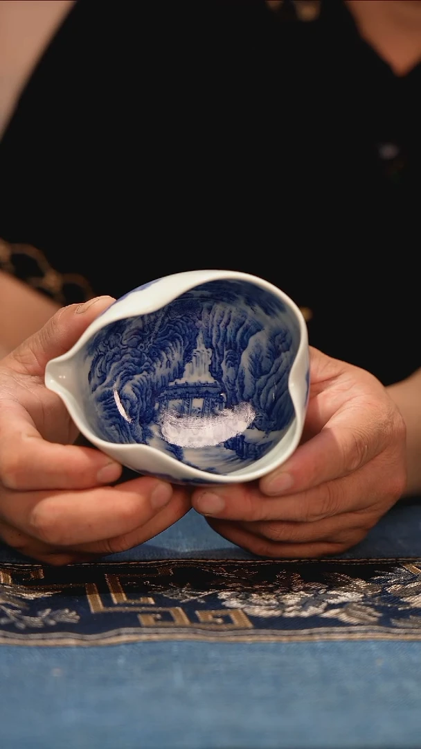 晓剑窑 山水公道杯