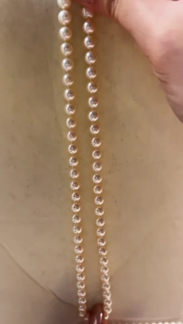 未镶嵌海水珍珠DA 羽皇金串链 6-7 xt088