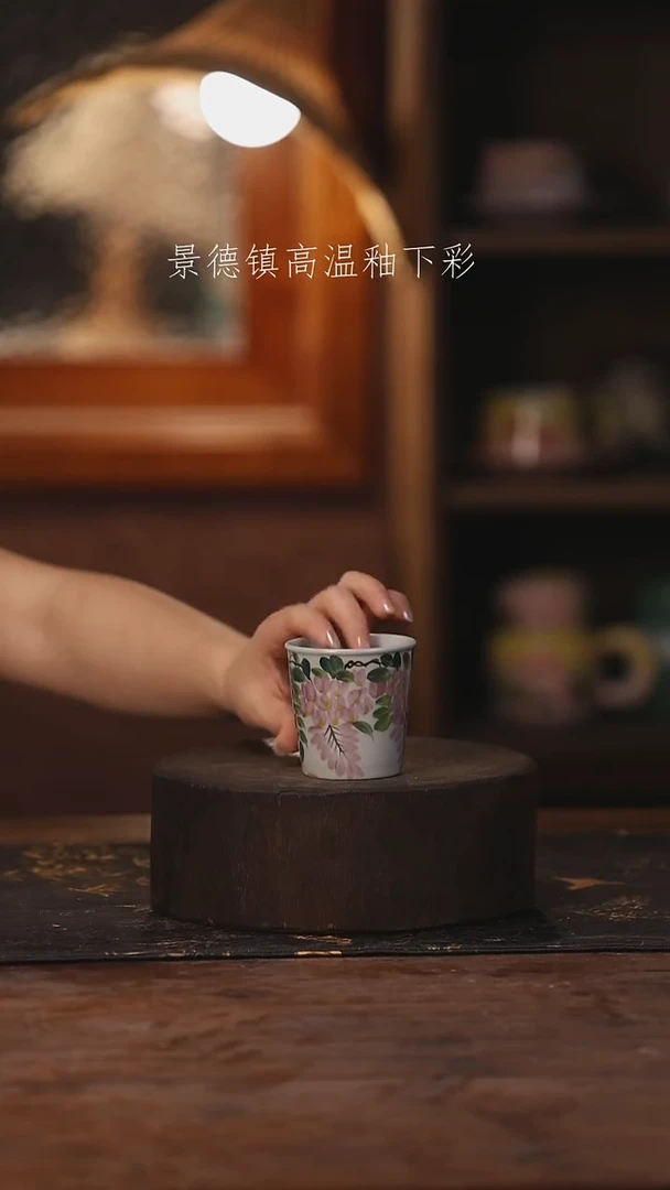 陶瓷景德镇高温釉下手绘陶瓷009