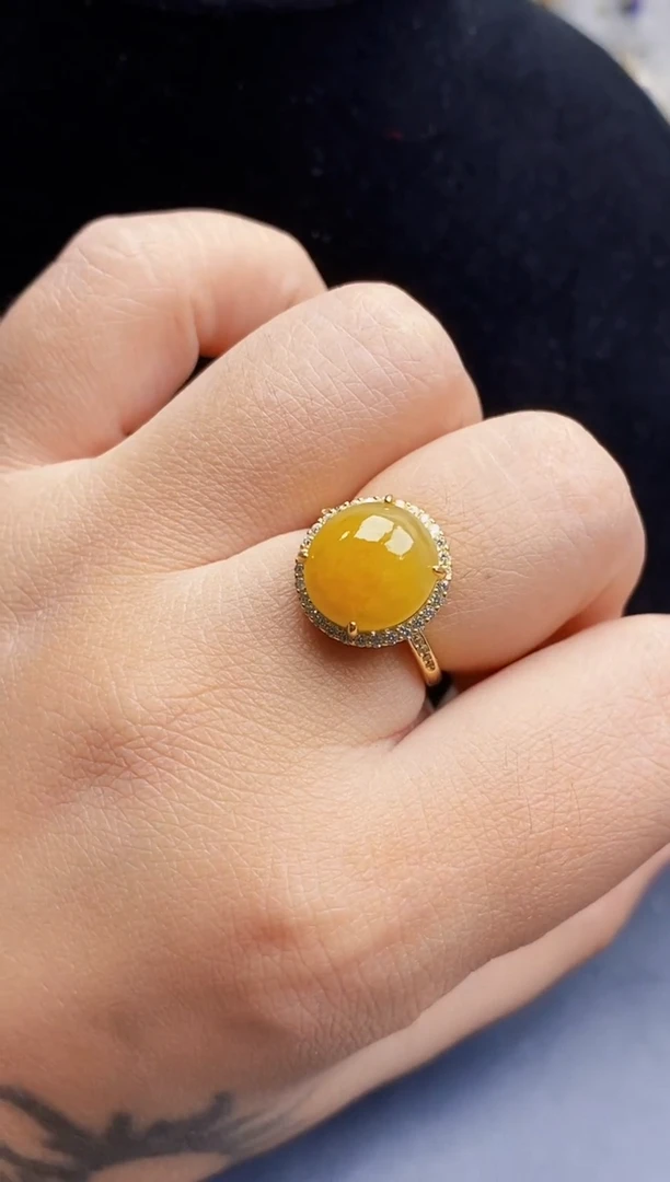 银S925镶嵌戒指翡翠1483