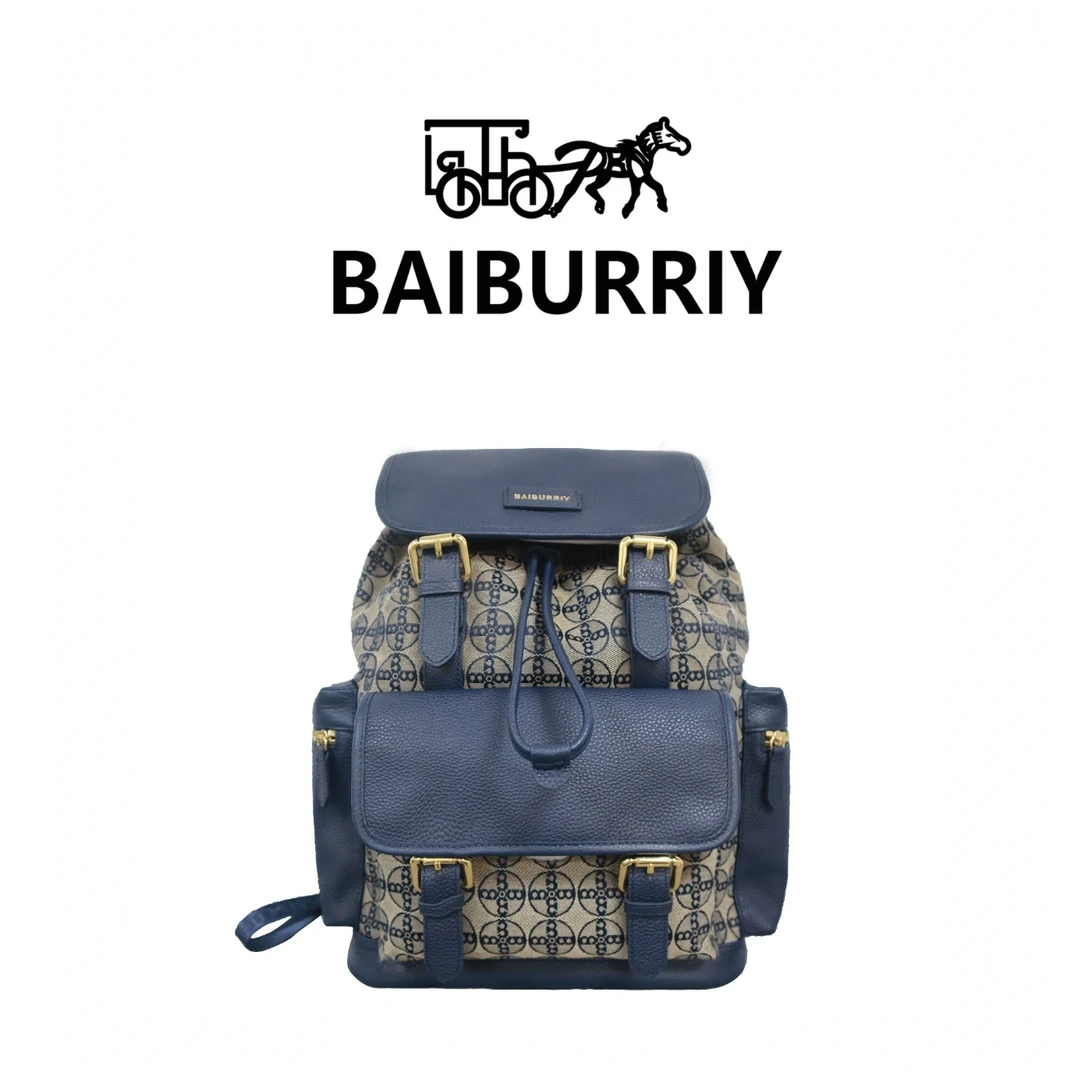 【贝帝莉】经典时尚大气男士双肩包小众百搭头层牛皮质感双肩包