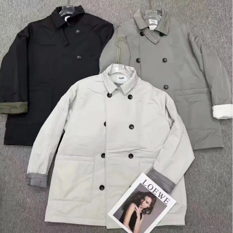 2025早春新款双排扣显瘦＋棉外套[新]