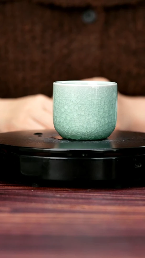 杯子#赵欢一级品原矿汝瓷扳指杯