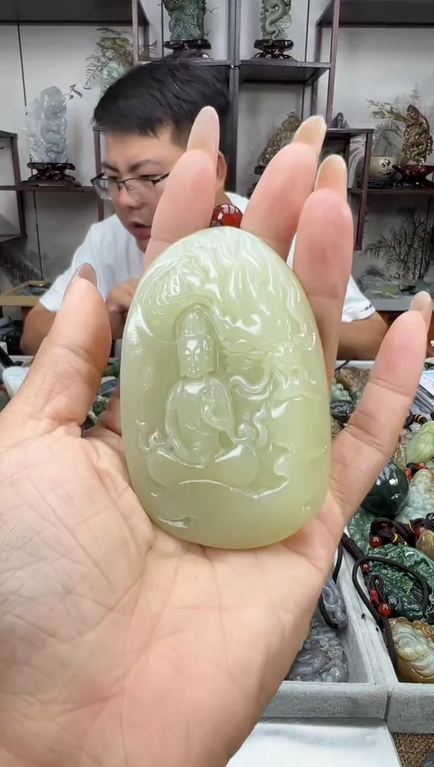 和田玉未镶嵌摆件1