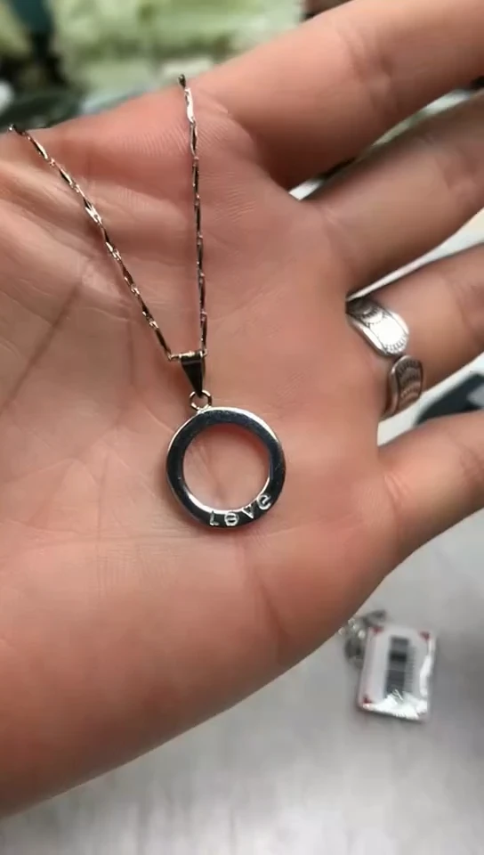 【闪购商品】水晶吊坠(赠链)银S925镶嵌吊坠