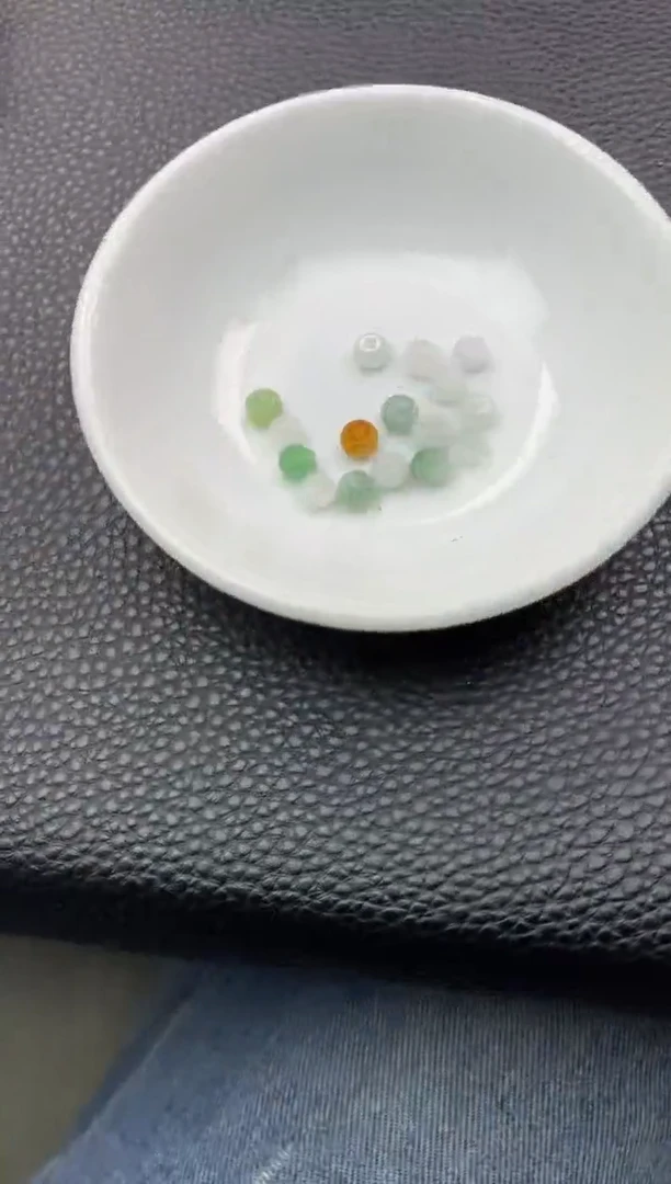 翡翠散珠2天然A货翡翠散珠卡