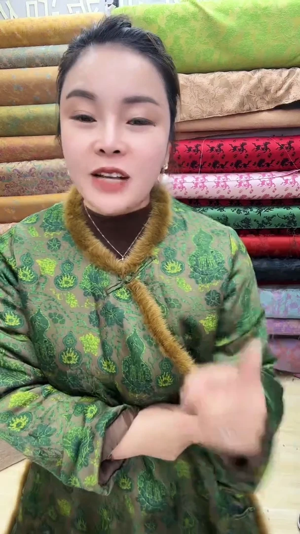 34号绿色葫芦香云纱1.5米