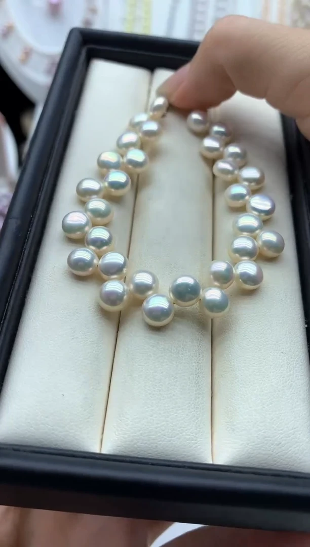 淡水珍珠手链银S925镶嵌多样性发其一